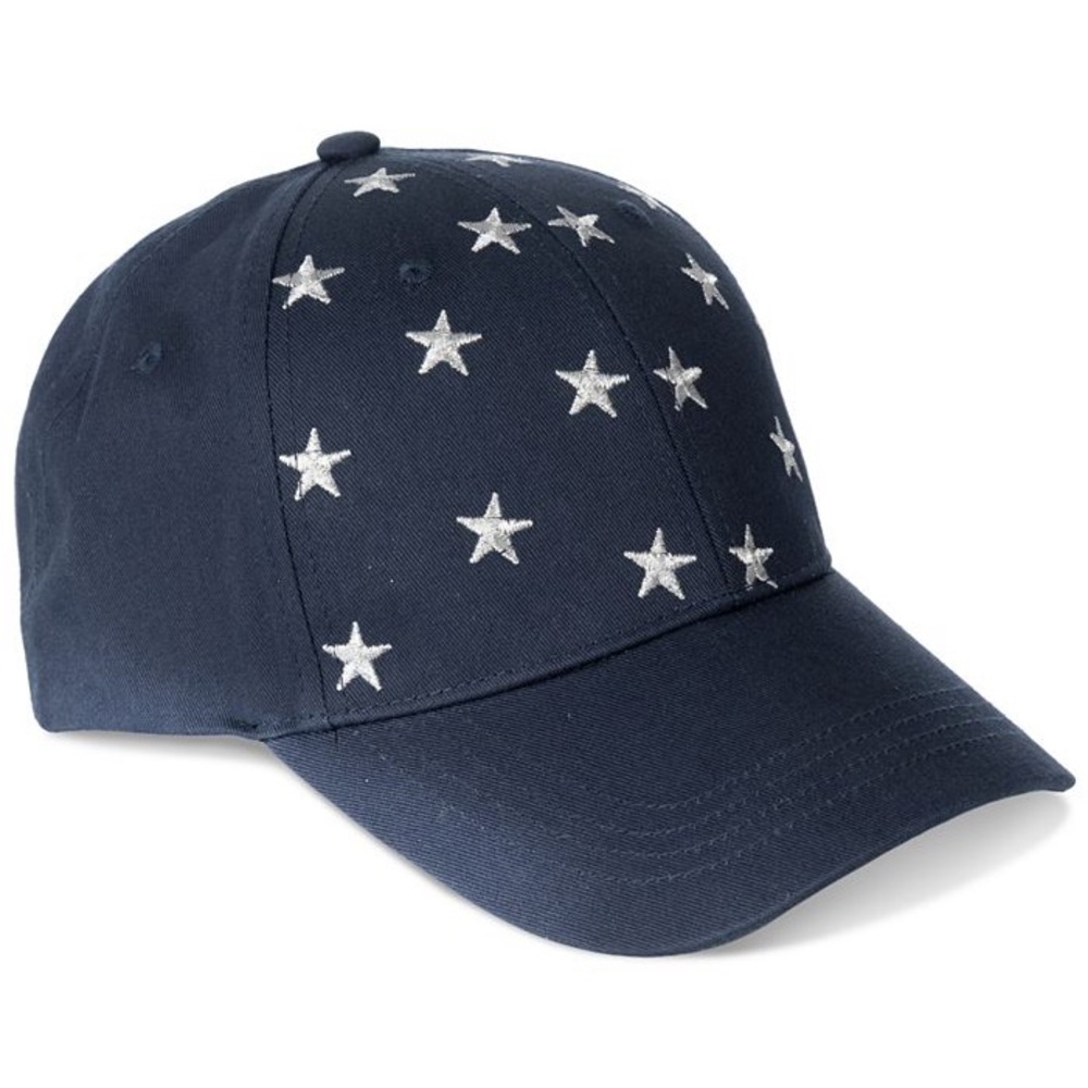INC International Concepts Women's Cotton Metallic Stars Baseball Cap